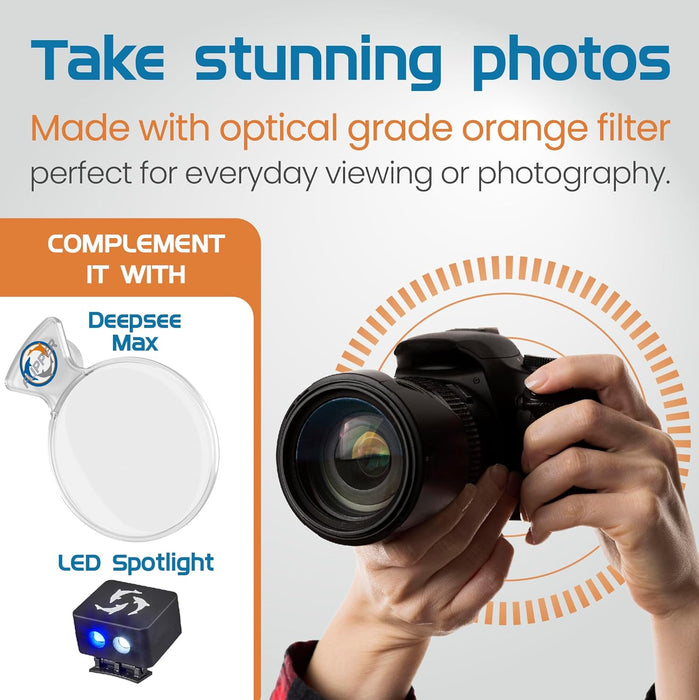 Flipper Aquarium Products - DeepSee Viewer Clear Max 5" - Orange Filter - 5 - Image 7