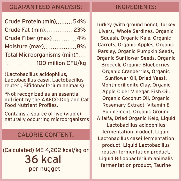 Primal Pet Foods Turkey & Sardine Formula Freeze-Dried Raw Nuggets Dog Food - 10 - Image 12