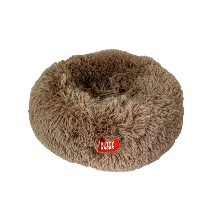 Jolly Pets Kitty Kasa Plush Donut Cat Bed