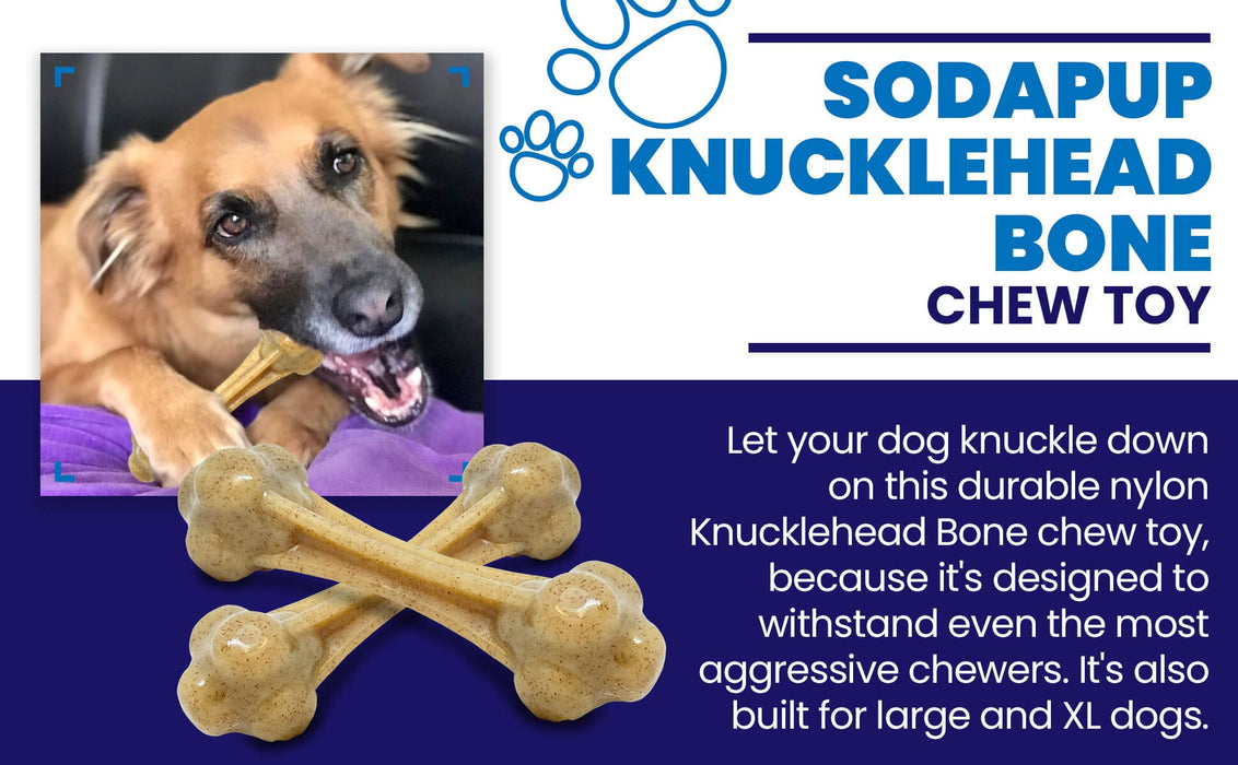 SodaPup Knuckle Bone Ultra Durable Nylon Dog Chew Toy
