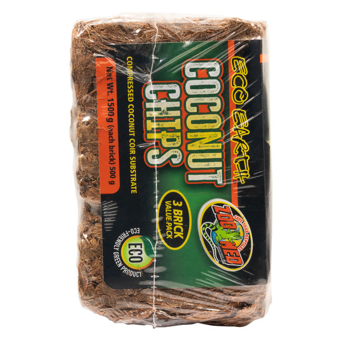 Zoo Med Eco Earth Coconut Chips Substrate 3 Bricks