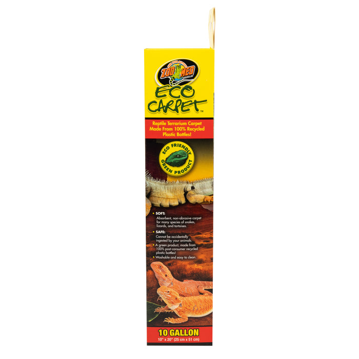 Zoo Med Eco Carpet Reptile Terrarium Carpet Green 10 Gallon, 10Inches X 20Inches