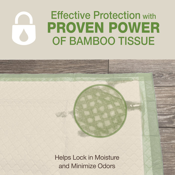 Four Paws Wee-Wee Superior Performance Eco Bamboo Dog Pee Pads 22" x 23" (100 Count)