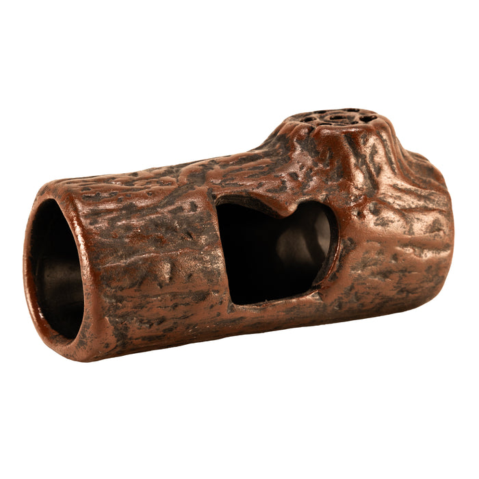 Zoo Med Ceramic Betta Log Aquarium Ornament Brown 4.25in SM