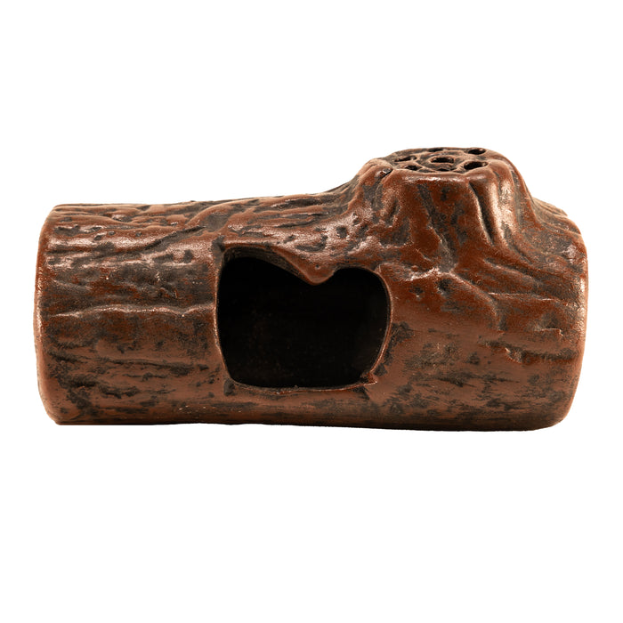 Zoo Med Ceramic Betta Log Aquarium Ornament Brown 4.25in SM