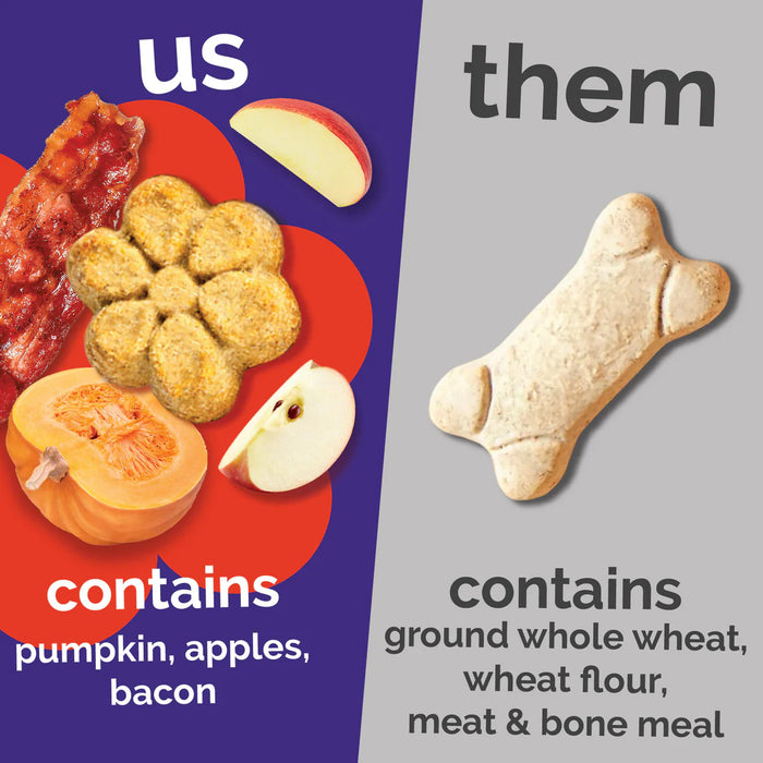 Fruitables Crunchy Baked Dog Treats Crispy Bacon & Apple 7oz