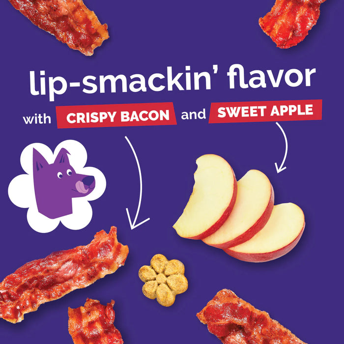 Fruitables Crunchy Baked Dog Treats Crispy Bacon & Apple 12oz 8pc