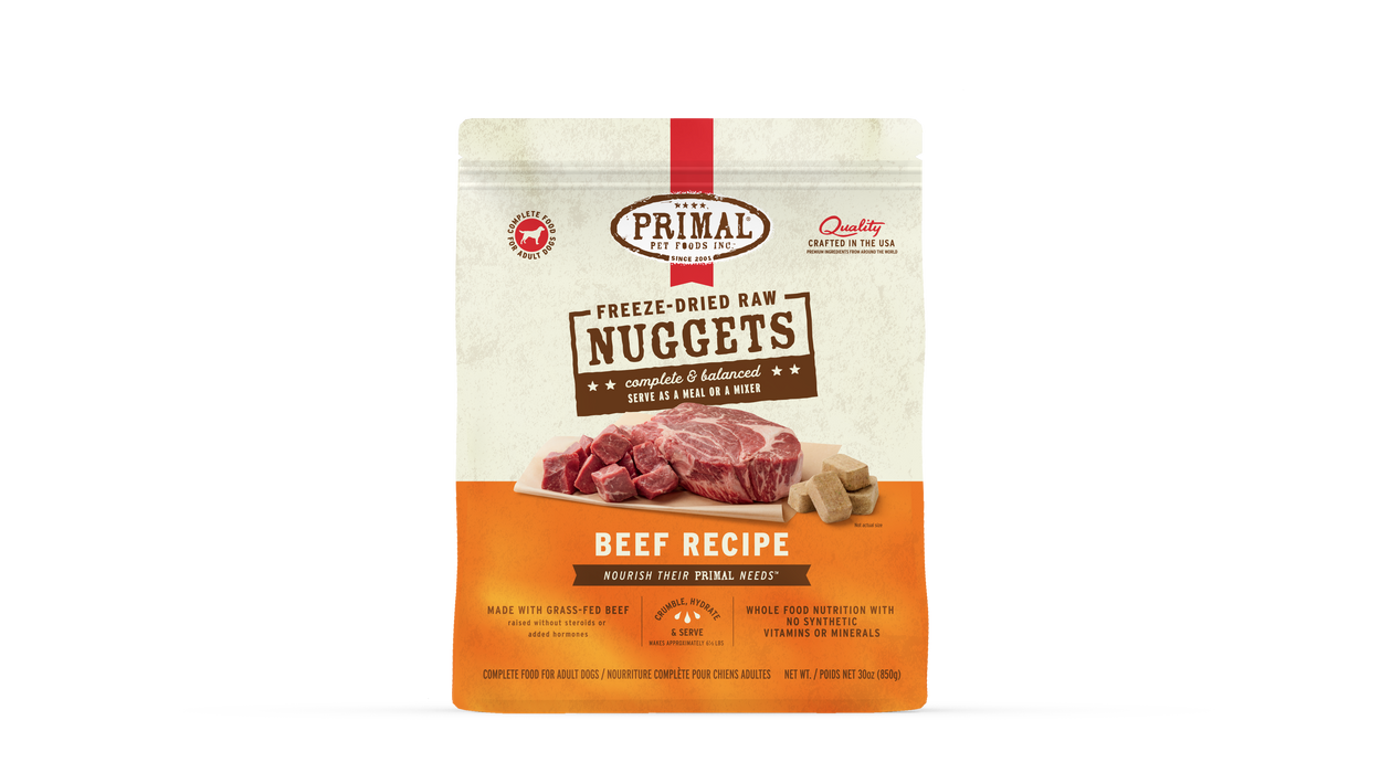 Primal Pet Foods Beef Formula Freeze-Dried Raw Nuggets Dog Food - Image 13