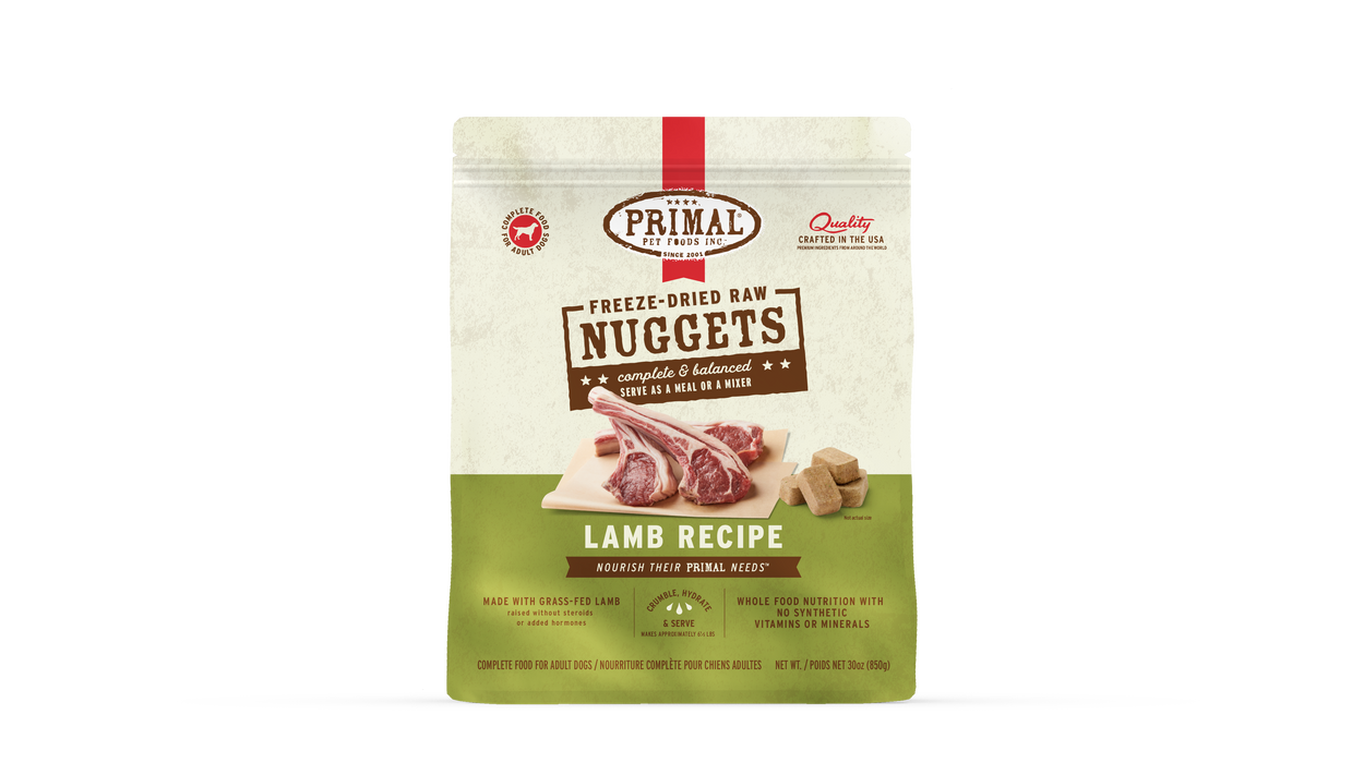 Primal Pet Foods Lamb Formula Freeze-Dried Raw Nuggets Dog Food - 2 - Image 9