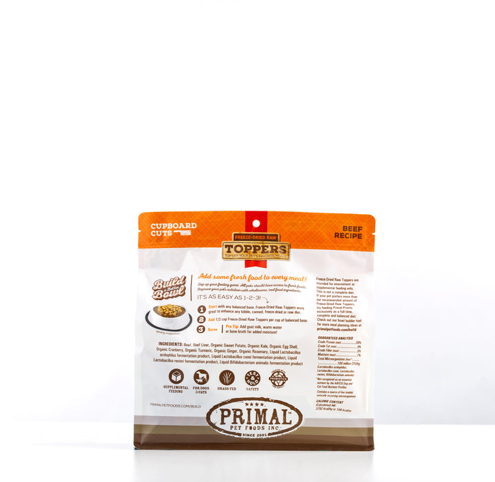 Primal Pet Foods Beef Cupboard Cuts Freeze-Dried Raw Toppers for Cat & Dog - 2 - Image 6