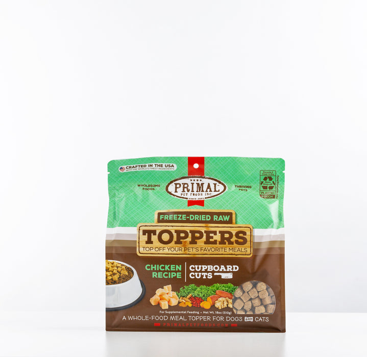 Primal Pet Foods Chicken Cupboard Cuts Freeze-Dried Raw Toppers for Cat & Dog - Image 6