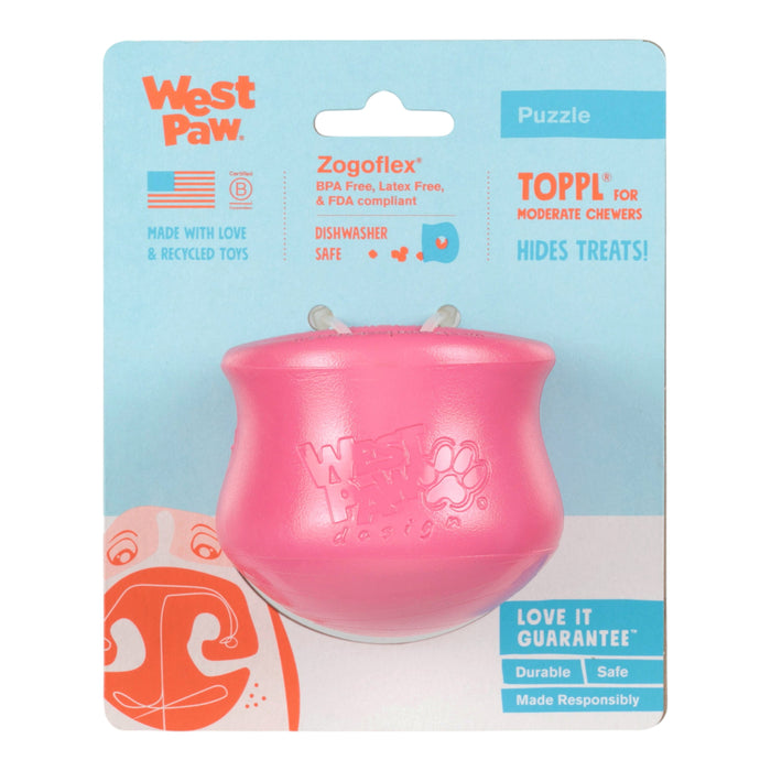 West Paw Toppl Geranium Dog Toy