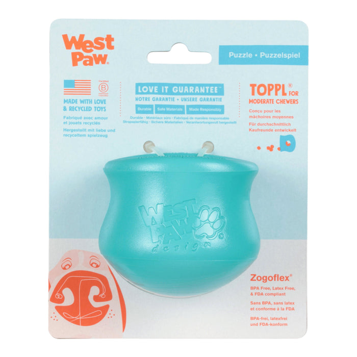 West Paws Toppl Teal Dog Toy