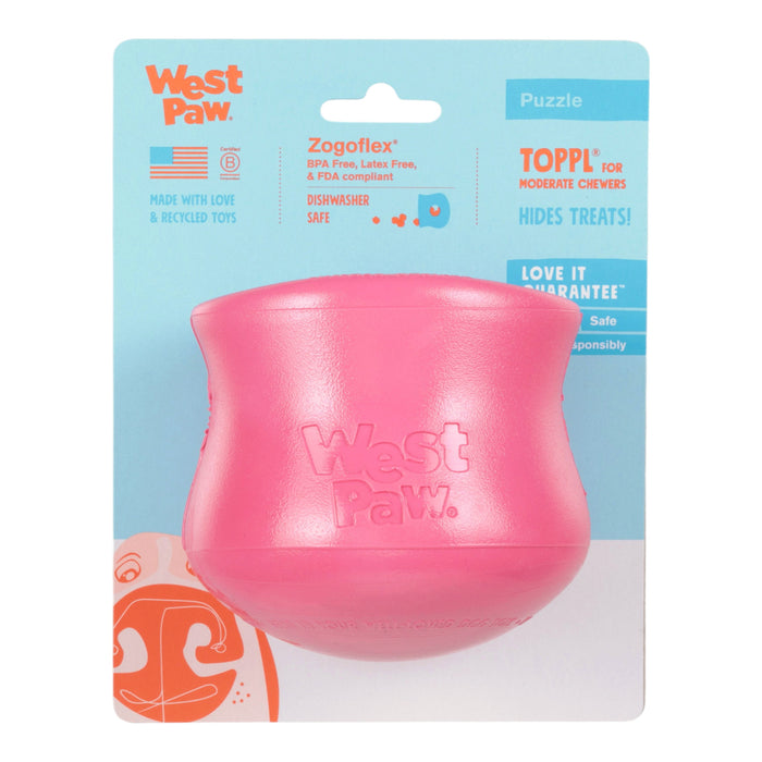 West Paw Toppl Geranium Dog Toy