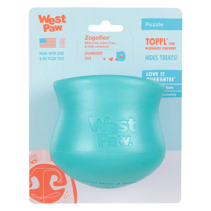 West Paws Toppl Teal Dog Toy