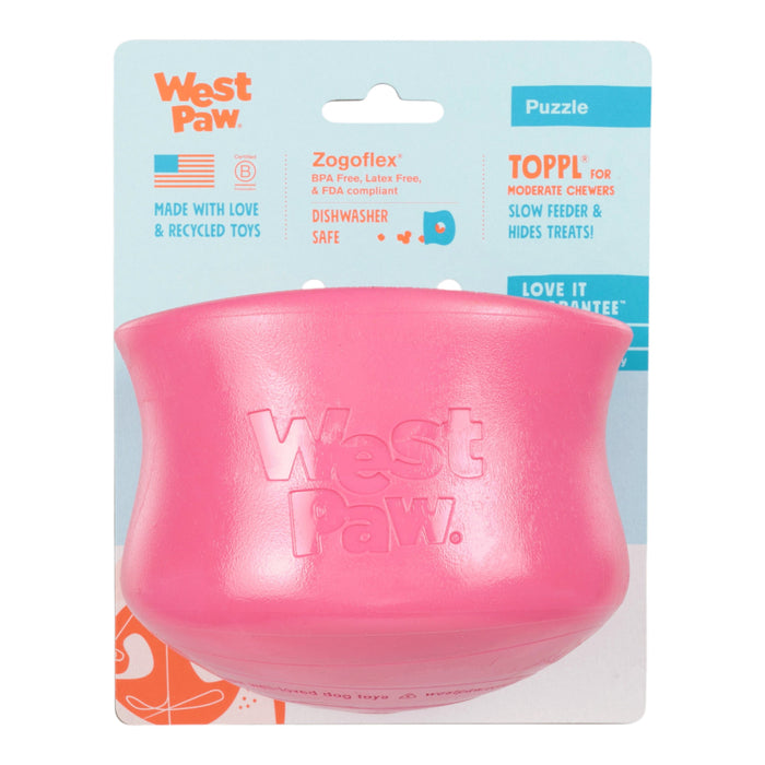 West Paw Toppl Geranium Dog Toy