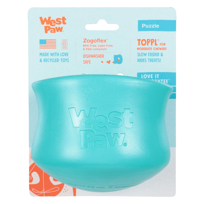 West Paws Toppl Teal Dog Toy
