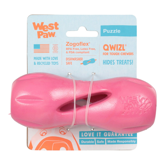 West Paw Qwizl Geranium Dog Toy