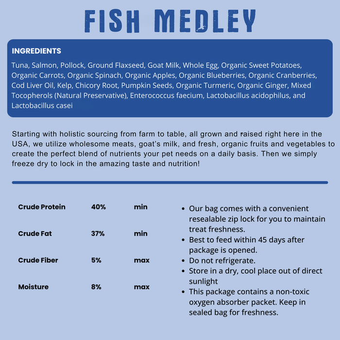 Shepherd Boy Farms Freeze-Dried Fish Medley Diet 14oz - 3 - Image 5