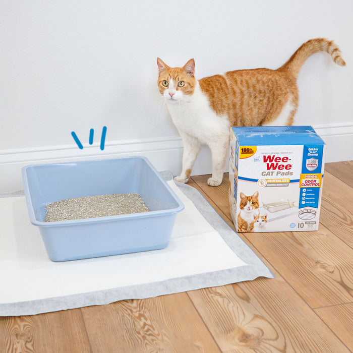 Four Paws Wee-Wee Cat Pads Fresh Scent 28" x 30" (10 Count)