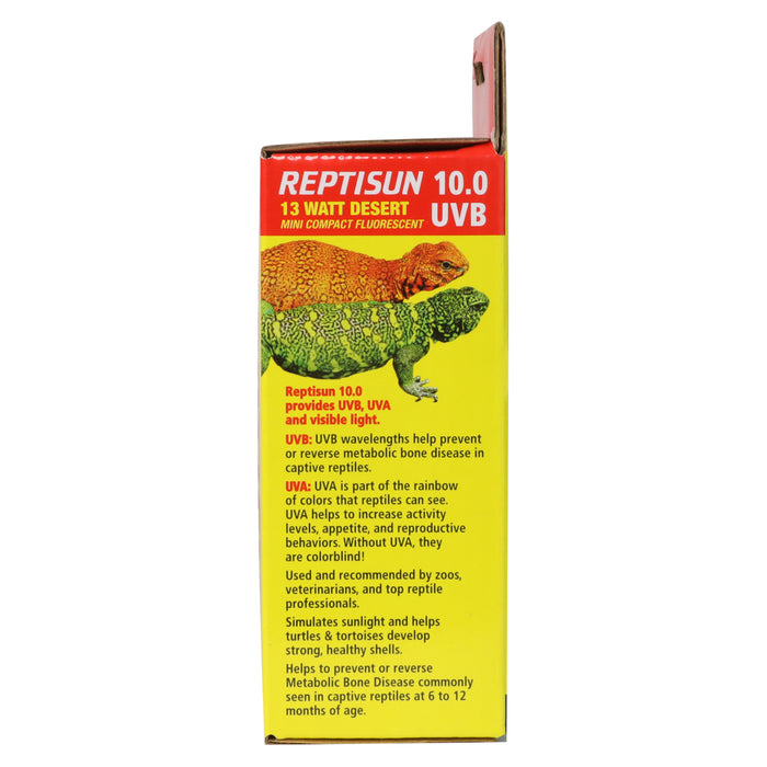 Zoo Med ReptiSun 10.0 UVB Desert Compact Fluorescent Lamp Mini White 13 Watt