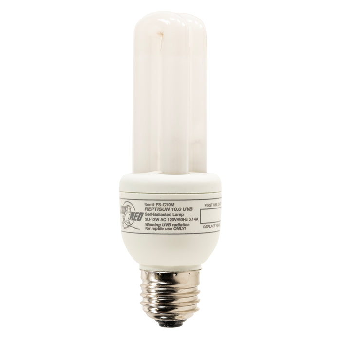 Zoo Med ReptiSun 10.0 UVB Desert Compact Fluorescent Lamp Mini White 13 Watt