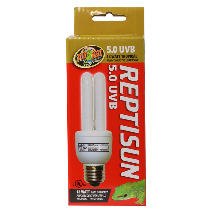 Zoo Med ReptiSun 5.0 UVB Tropical Compact Fluorescent Lamp Mini White 13 Watt