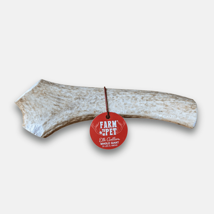 Farm to Pet All-Natural Whole and Split Elk Antler Dog Chews