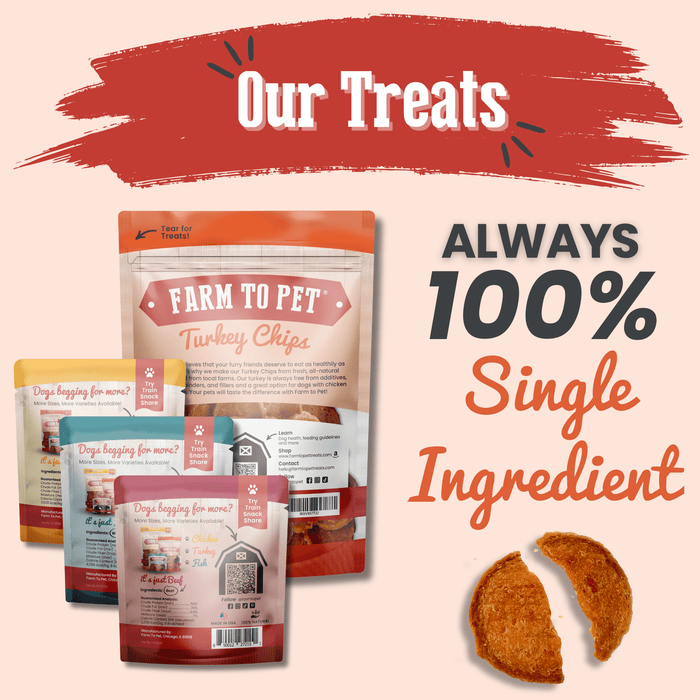 Farm to Pet Puppy Packs 'n Snacks  Single-Ingredient Dog Training Treat Starter Pack