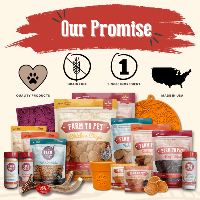 Farm to Pet Chicken Chips All-Natural Single-Ingredient Dog Treats