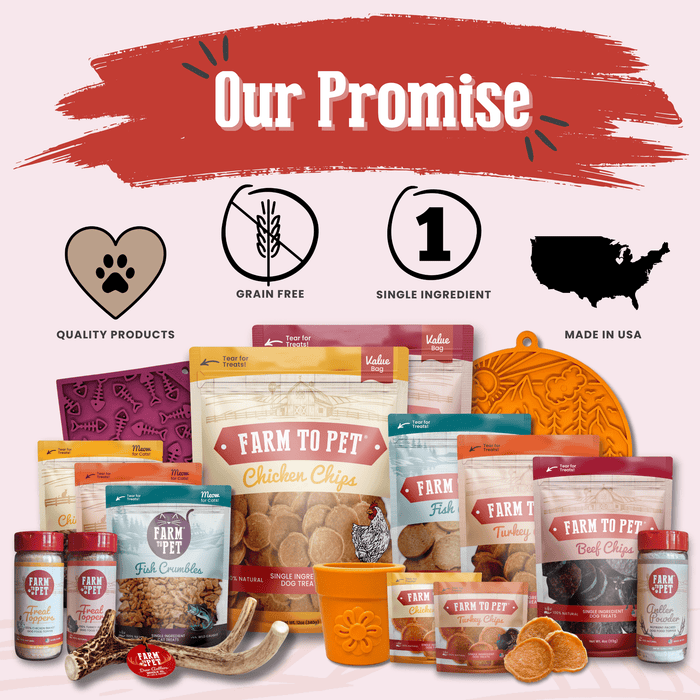 Farm to Pet Beef Chips Snack Pack Training Dog and Cat Treats Bundles