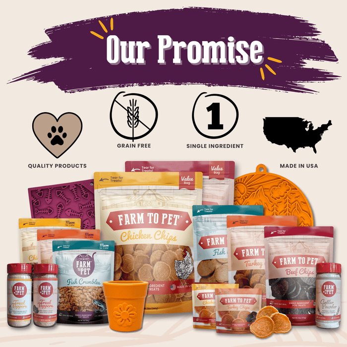 Farm to Pet Beef Crumbles High Protein Cat Treats 3 oz