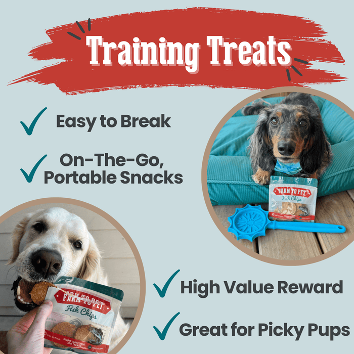 Farm to Pet Fish Chips Dog Treats Snack Pack Bundles