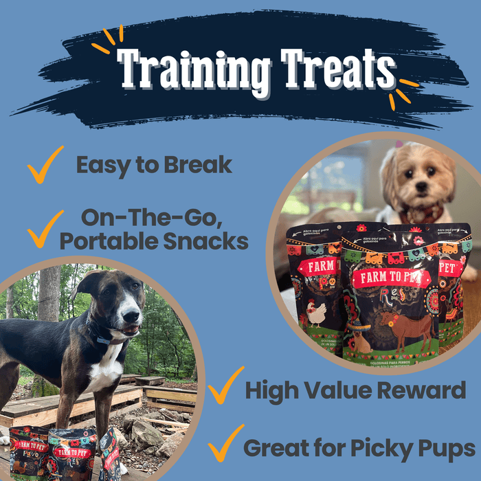 Farm to Pet Premios Para Perros Fiesta Pack Dog Treat Variety Bundle