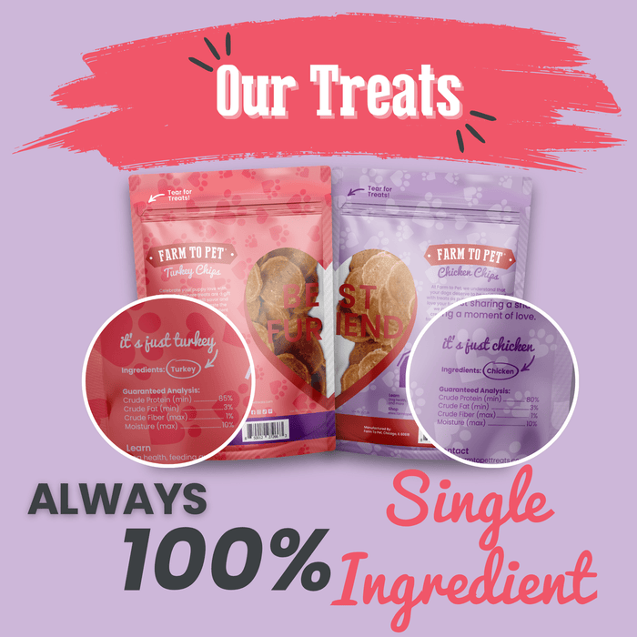 Farm to Pet Poultry Chip Puppy Love Dog Treat Duo