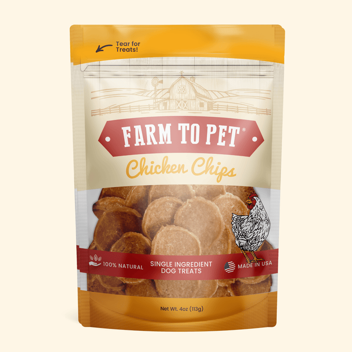 Farm to Pet Chicken Chips All-Natural Single-Ingredient Dog Treats