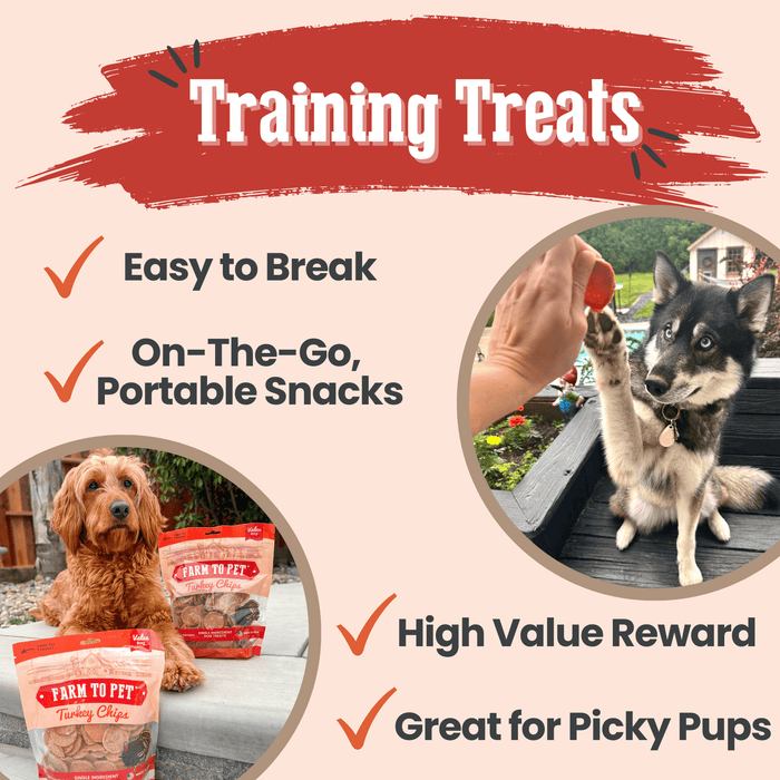 Farm to Pet All-Natural Single-Ingredient Turkey Chips Dog Treats