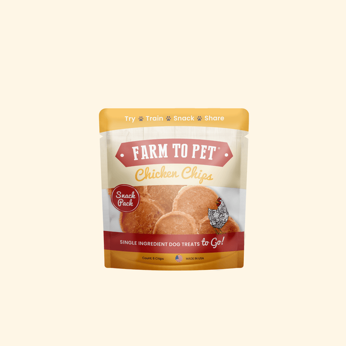 Farm to Pet Chicken Chips Snack Pack Training Dog Treats Bundles