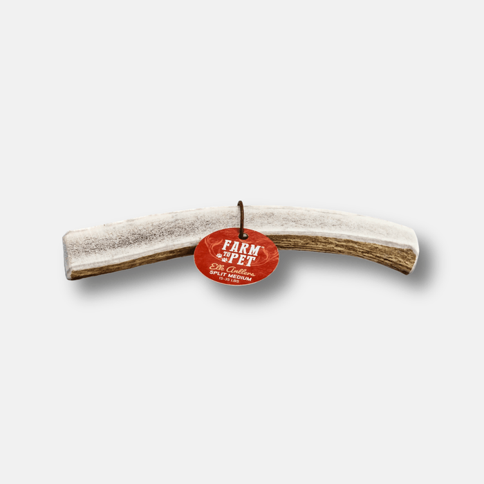 Farm to Pet All-Natural Whole and Split Elk Antler Dog Chews