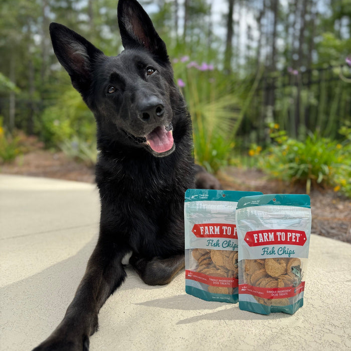 Farm to Pet Fish Chips for Dogs Wild-Caught Dog Treats