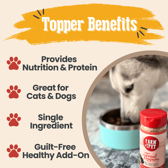 Farm to Pet Chicken & Turkey Dog and Cat Food Topper Bundle