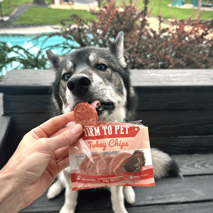 Farm to Pet Turkey Chips Snack Pack Low Allergen Dog and Cat Treats Bundles