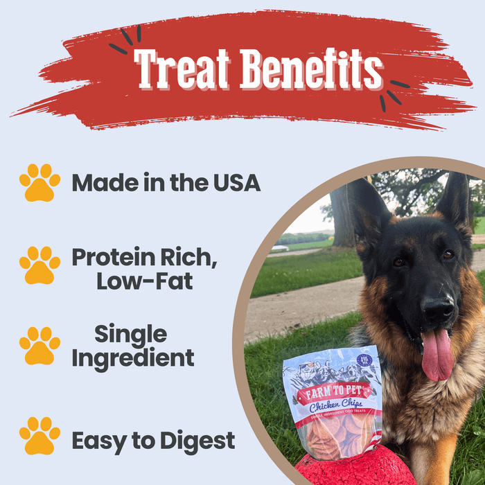 Farm to Pet Americana Chicken Chips Dog Treats