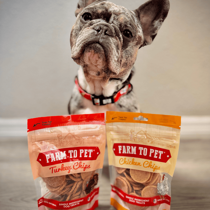 Farm to Pet Turkey & Chicken Chip Single-Ingredient Dog Treat Duo