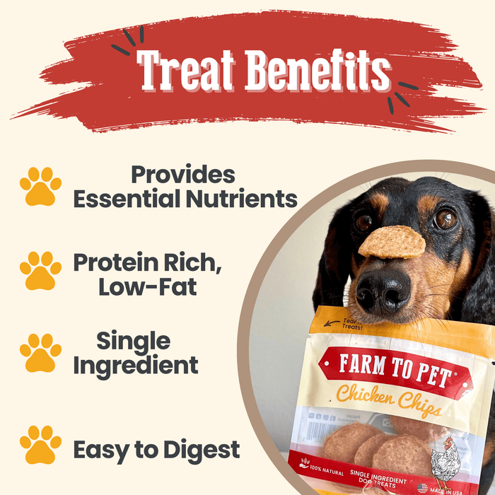 Farm to Pet Chicken Chips Snack Pack Training Dog Treats Bundles