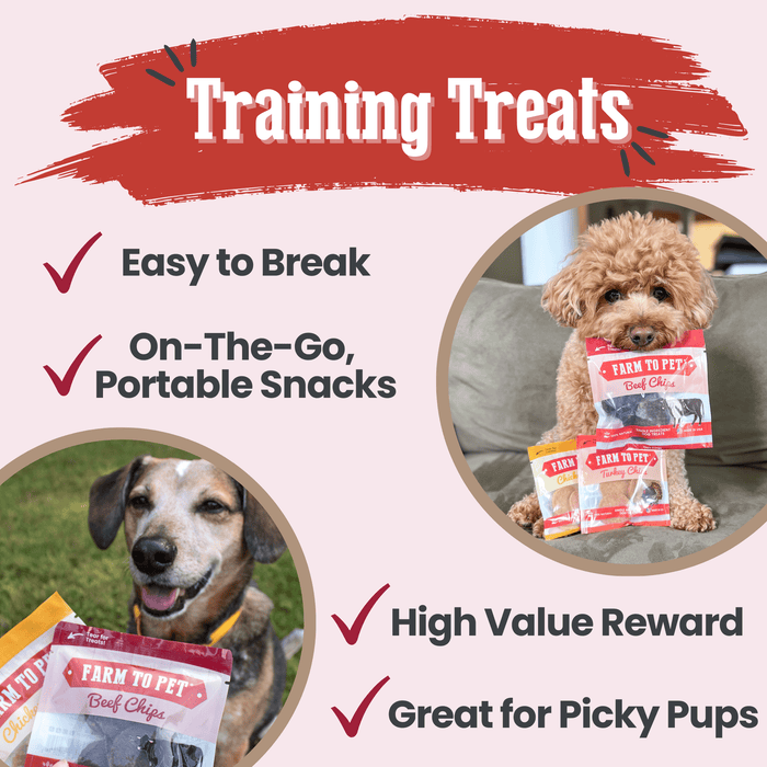 Farm to Pet Puppy Packs 'n Snacks  Single-Ingredient Dog Training Treat Starter Pack