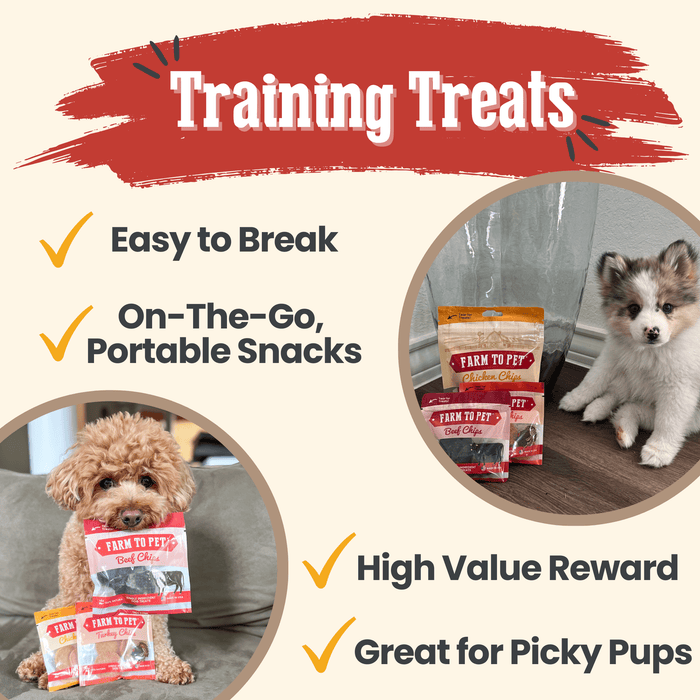 Farm to Pet Puppy Packs 'n Snacks  Single-Ingredient Dog Training Treat Starter Pack