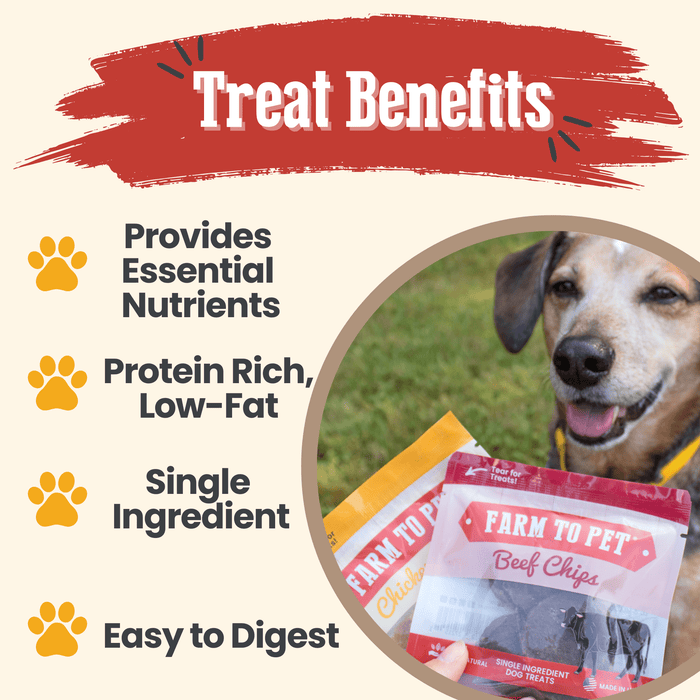 Farm to Pet Puppy Packs 'n Snacks  Single-Ingredient Dog Training Treat Starter Pack