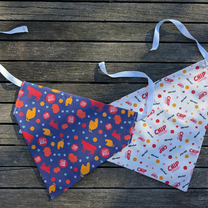 Farm To Pet Tie-on Dog Bandana Adjustable String-tie Bandana for Dogs and Cats