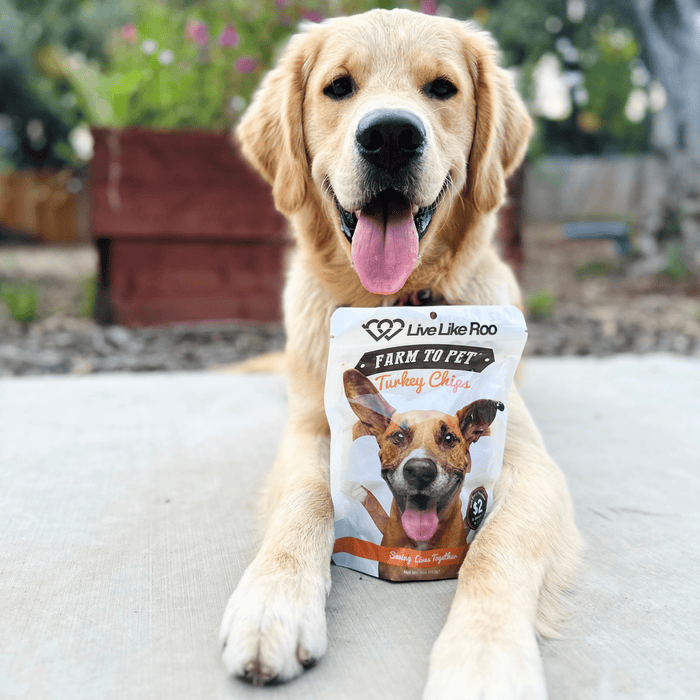 Farm to Pet Live Like Roo Turkey Chips Dog Treats